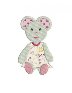 Motif de broderie souris