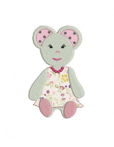 Motif de broderie souris