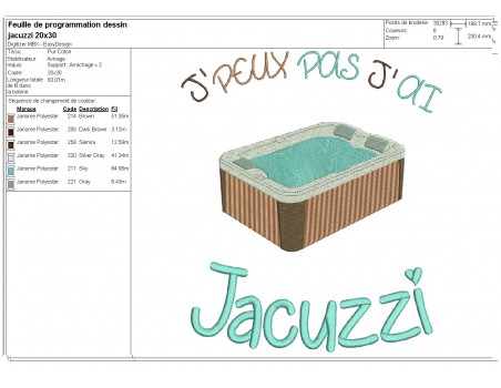 machine  embroidery design  i can not  jacuzzi