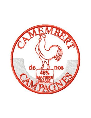 camembert coq 10x10cm