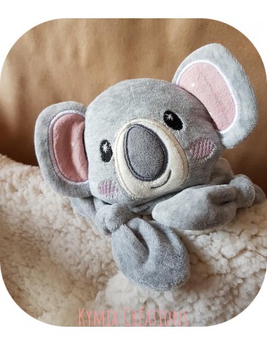 Motif de broderie machine tête  doudou koala  ITH