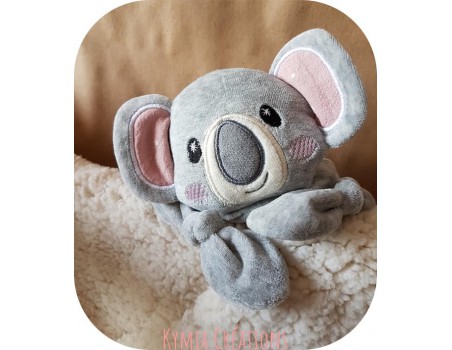 Motif de broderie machine tête  doudou koala  ITH