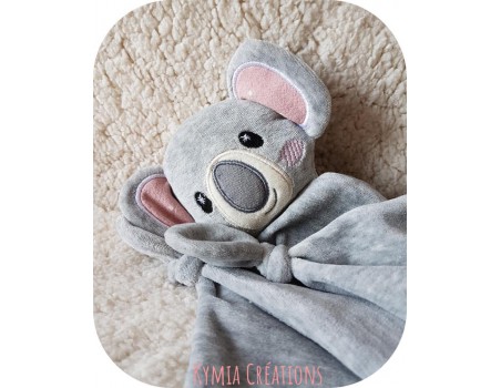 machine embroidery design head  koala  ith