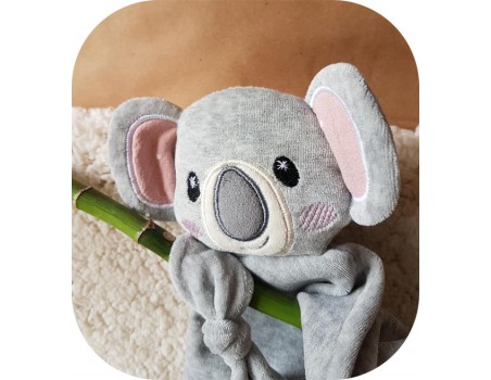 machine embroidery design head  koala  ith