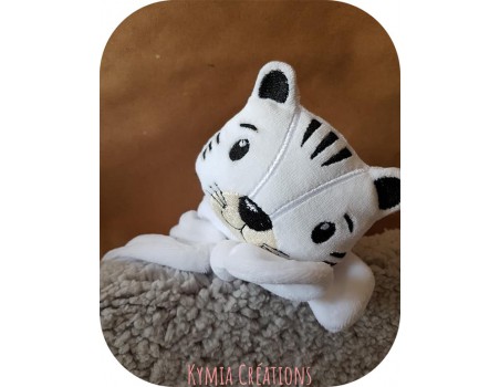 machine embroidery design head  tiger  ith