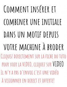 Comment insérer une initiale dans un motif
