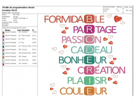 machine embroidery design embroidery  acrostic