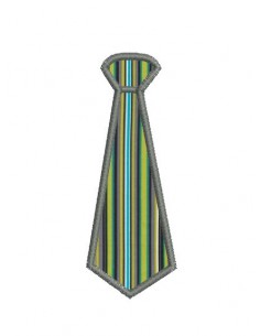 Motif de broderie cravate appliquée