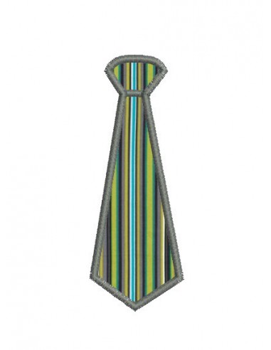 Motif de broderie cravate appliquée