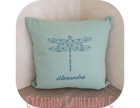 machine embroidery design dragonfly