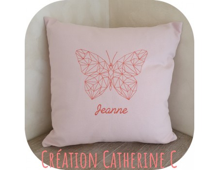 Motif de broderie machine papillon origami