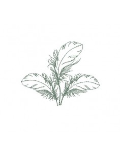 Motif de broderie lapin