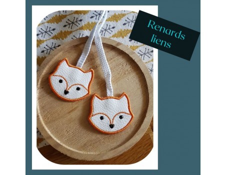 machine embroidery design  fox head ith