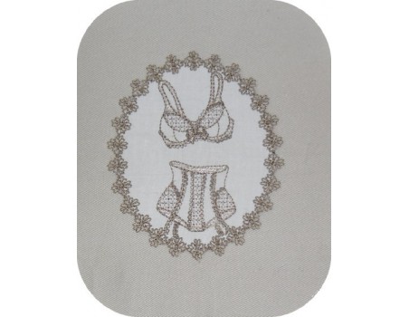 Motif de broderie lingerie gainante