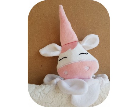 machine embroidery design unicorn head  ith