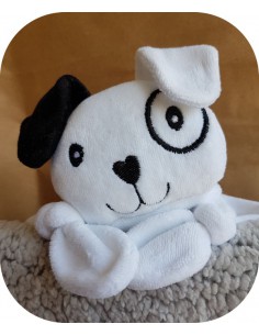 machine embroidery design dog head  ith