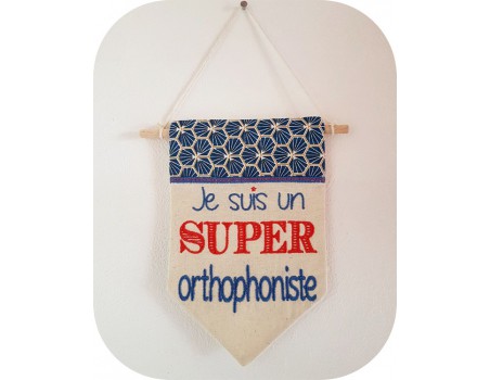 Motif de broderie  super orthophoniste homme