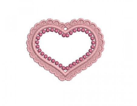 motif de broderie coeur musical