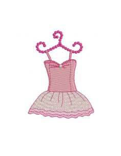 Motif de broderie tutu tule