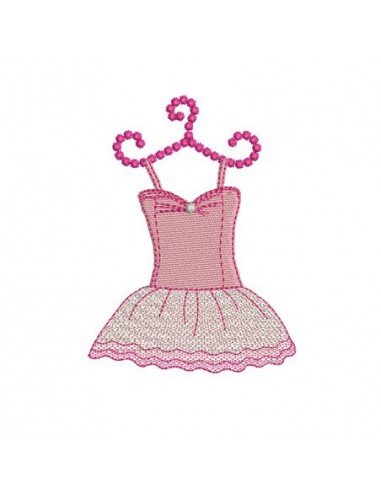 Motif de broderie tutu tule