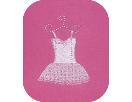 Motif de broderie tutu tule