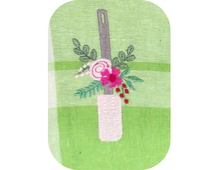 machine embroidery design shabby silicone spatula flowers