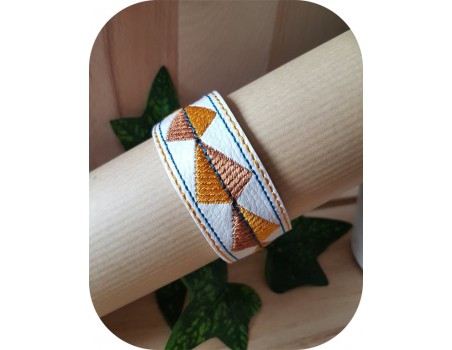 machine embroidery design hope  bangle for women ith