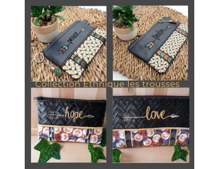 Motif de broderie machine ITH trousse Love