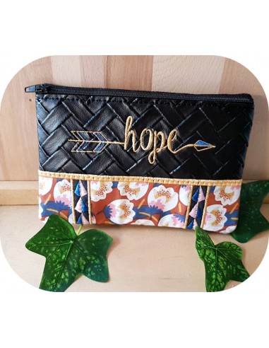 Motif de broderie machine ITH trousse Hope