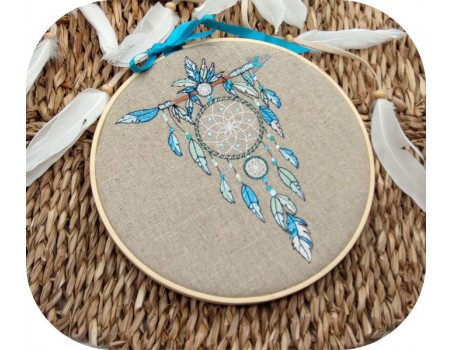 Motif de broderie machine   attrape rêves boho