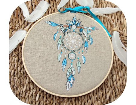 Motif de broderie machine   attrape rêves boho