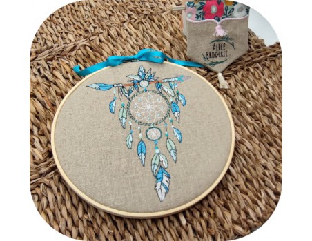 Motif de broderie machine   attrape rêves boho