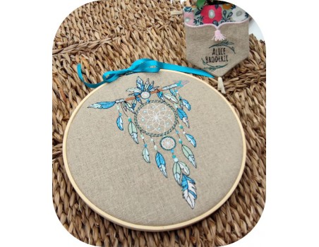 Motif de broderie machine   attrape rêves boho