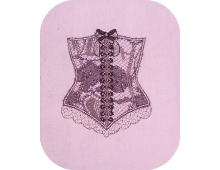 Lingerie appliquée 10x10cm