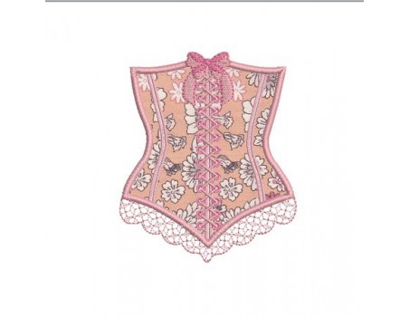 Motif de broderie lingerie appliquée 