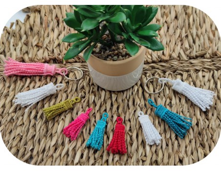 machine embroidery design FSL tassel