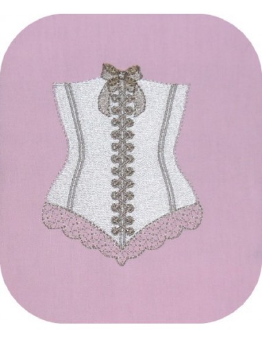 Motif de broderie bustier Motif de broderie bustier