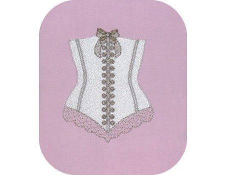 Motif de broderie bustier