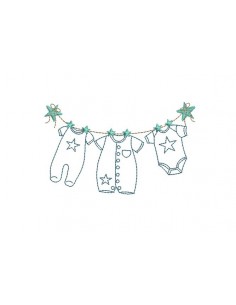 Lingerie appliquée 10x10cm