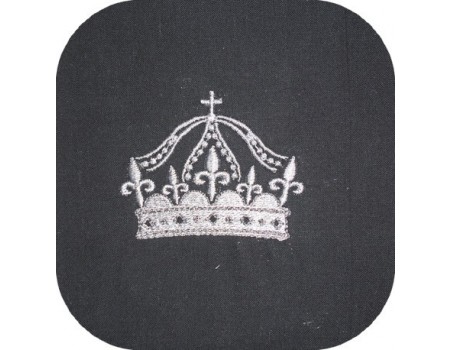 Motif de broderie couronne Baron