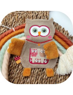 Motif de broderie machine doudou chouette ITH