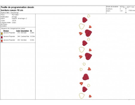 machine embroidery design heart border