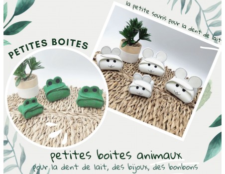 Motif de broderie machine boite  grenouille  ITH