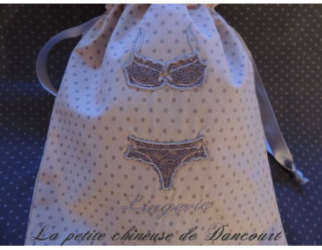 Motif de broderie  lingerie appliquée