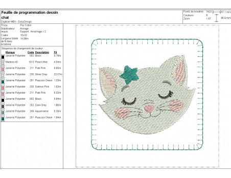 Motif de broderie machine ITH memory 2  animaux portraits garçons