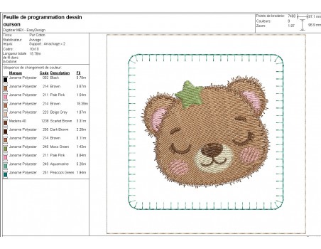 Motif de broderie machine ITH memory 2  animaux portraits garçons