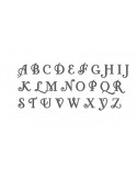 Motif de broderie machine alphabet Fonteroy