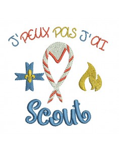 machine  embroidery design  i can not scout