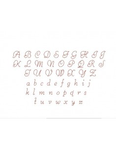 Motif de broderie alphabet redwork