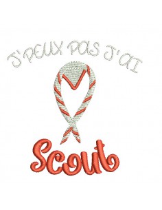 machine  embroidery design  i can not scout